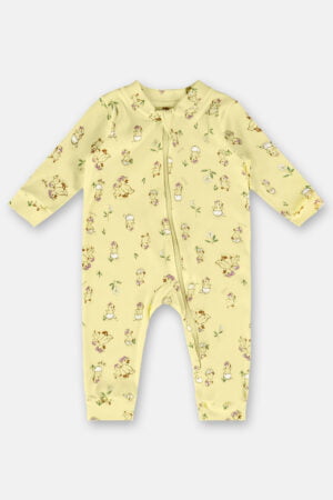 Macacão com Zíper Duplo e Estampa de Patinhos - Up Baby