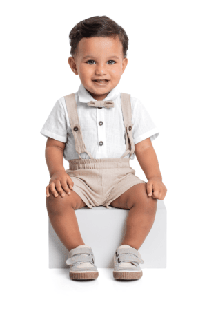 CONJUNTO BODY E BERMUDA EM TECIDO