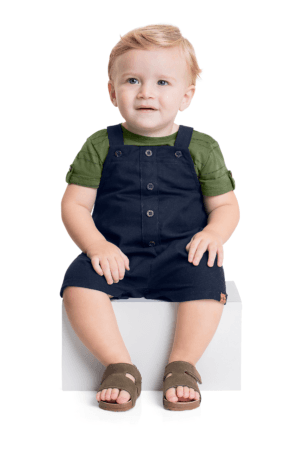 Conjunto Jardineira e Body - Up Baby