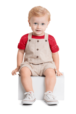 Conjunto Jardineira e Body - Up Baby