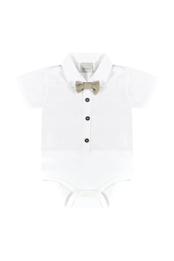 CONJUNTO BODY E BERMUDA EM TECIDO - Image 2