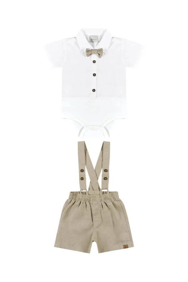CONJUNTO BODY E BERMUDA EM TECIDO - Image 4